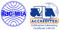 A2LA calibratin laboratory accredidation with lab cert number 1207.01/1207.02
